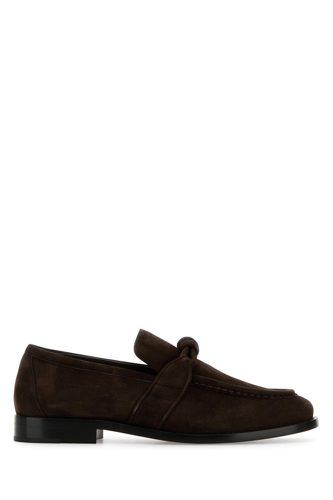 Brown suede Astaire loafers