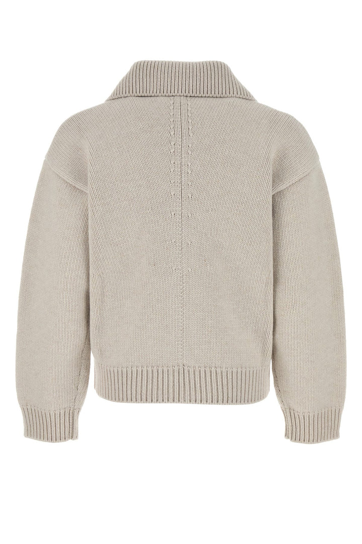 Light grey wool cardigan