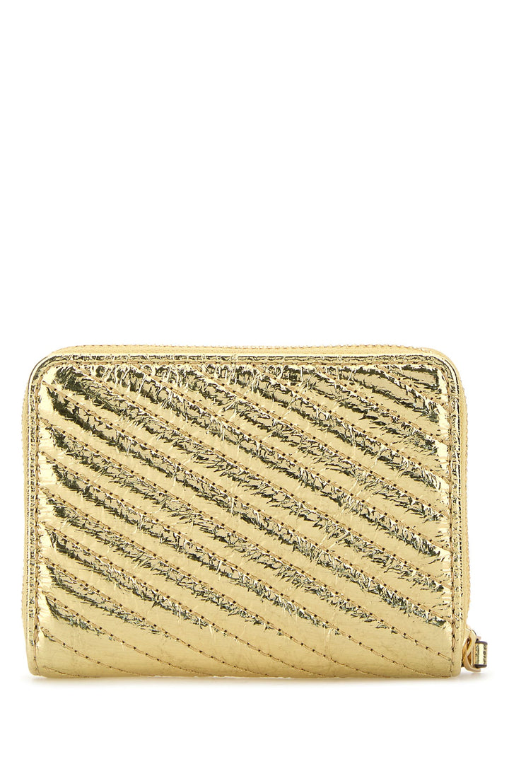 Gold leather Kira wallet