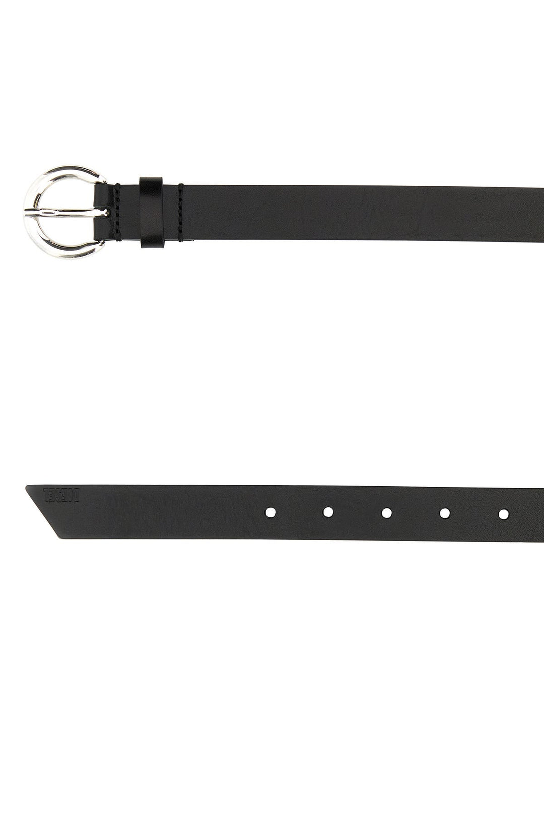 Black leather belt