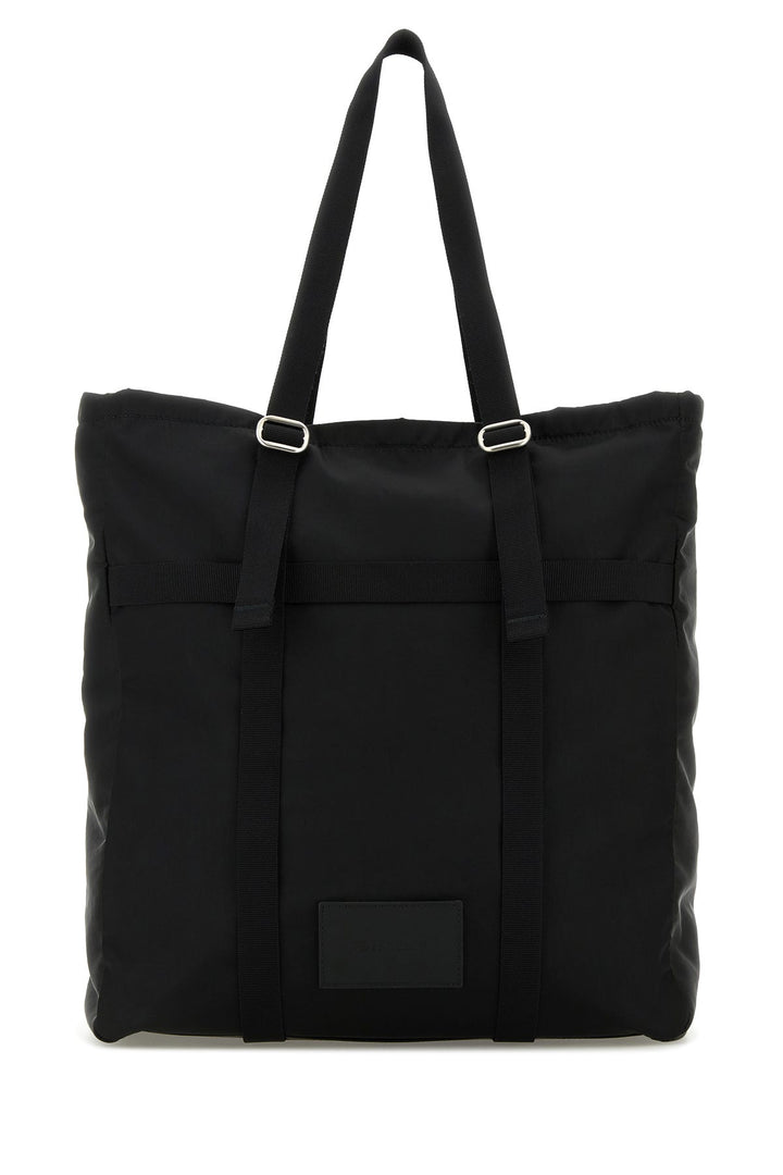 Black fabric shopping bag