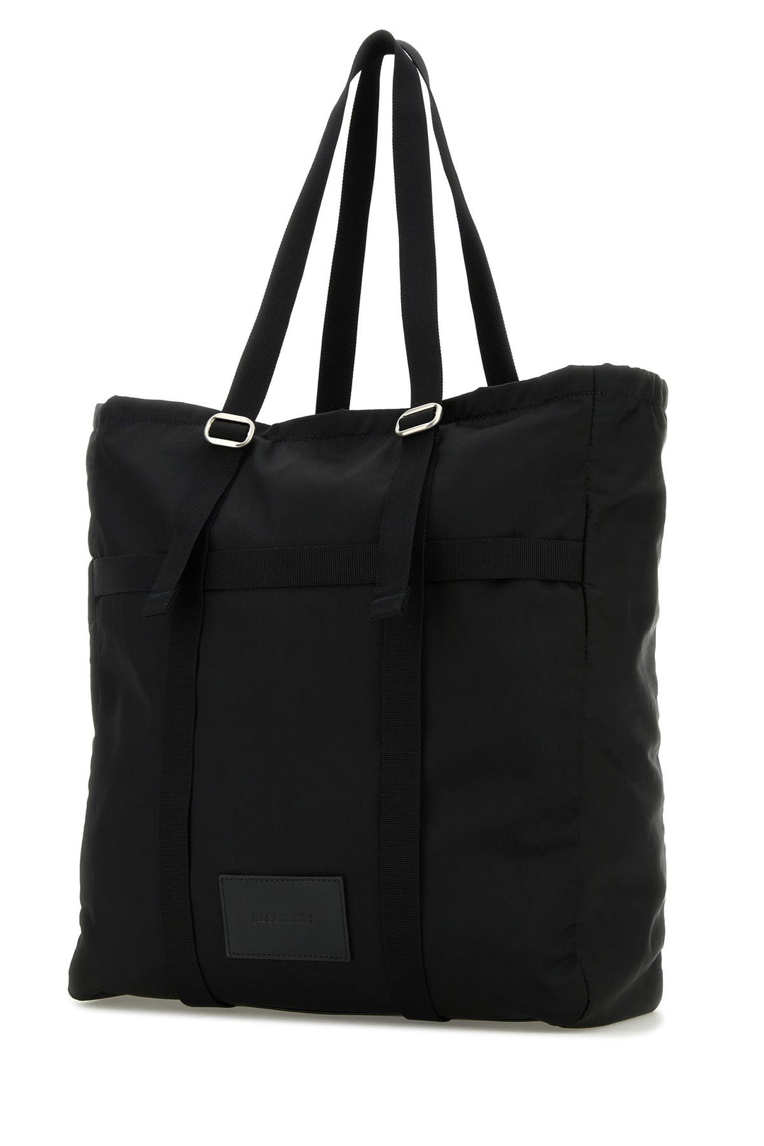 Black fabric shopping bag