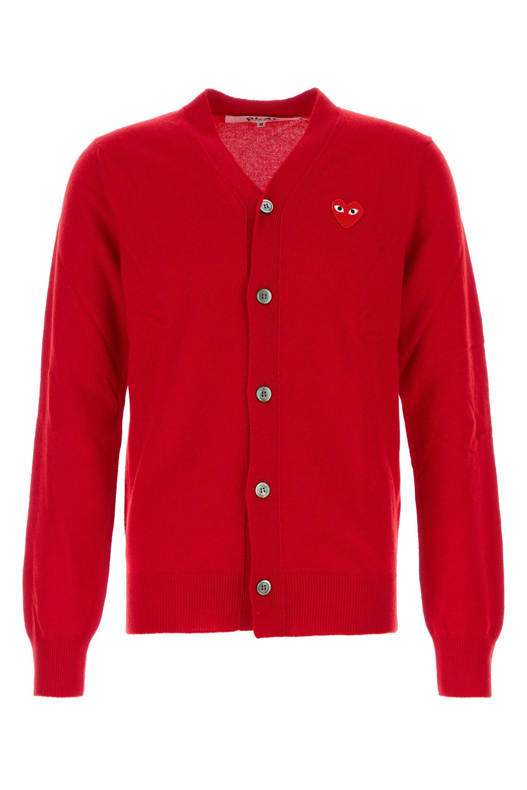 Red wool cardigan