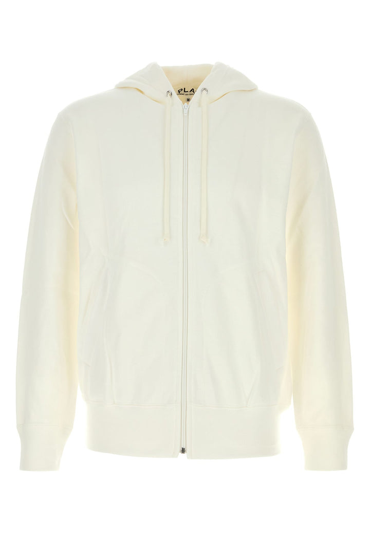 White cotton sweatshirt