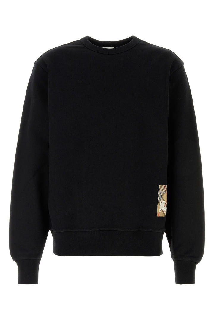 Black cotton sweatshirt