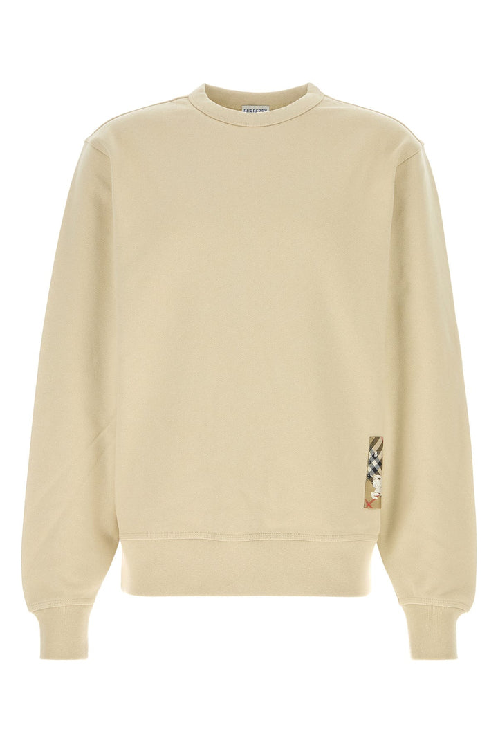 Beige cotton sweatshirt