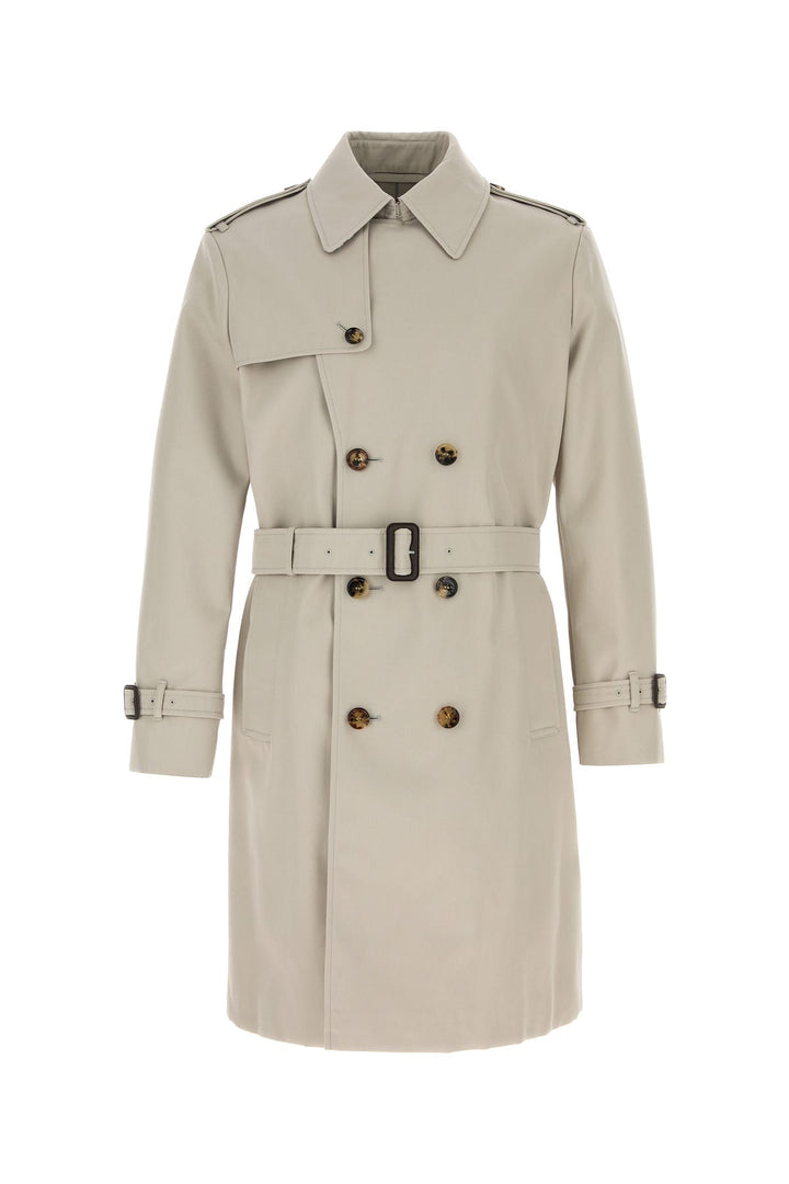 Cappuccino twill trench coat