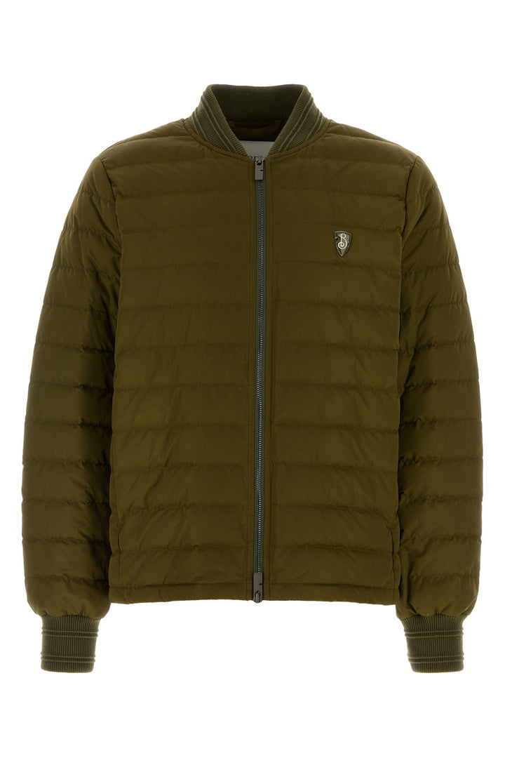 Army green polyester down jacket