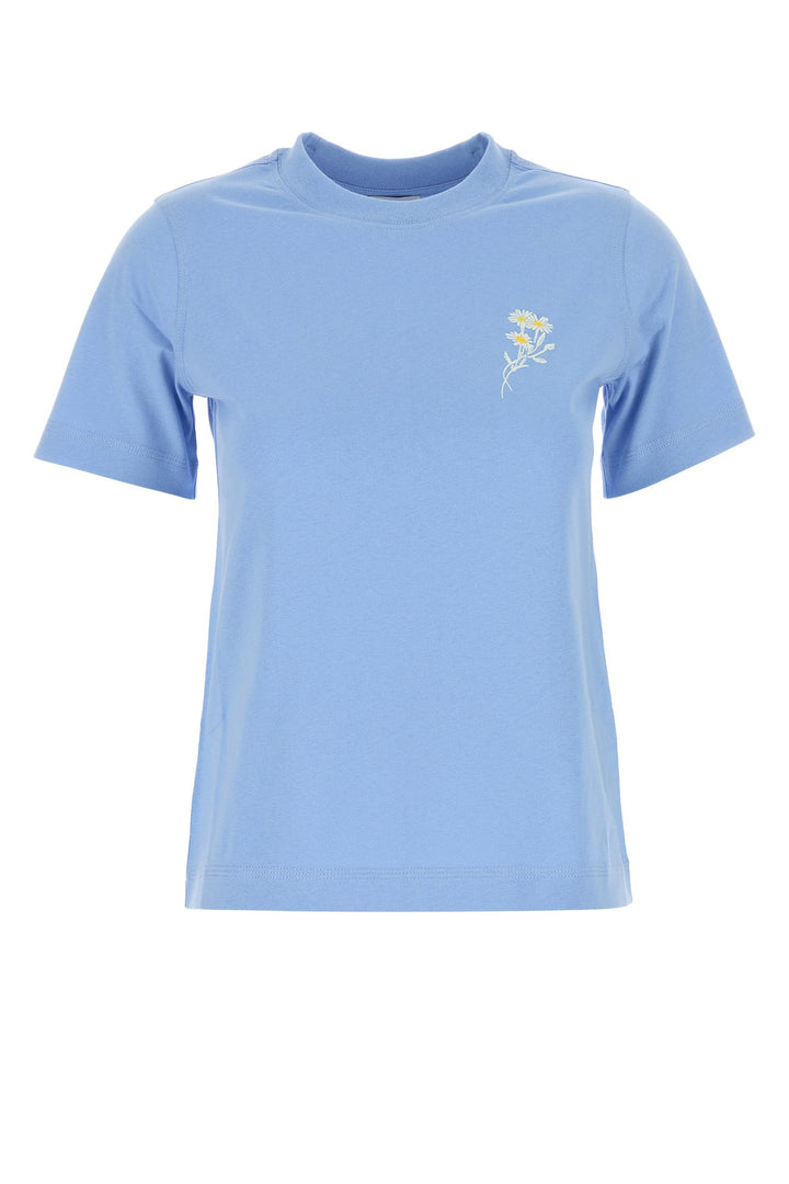 Cerulean blue cotton t-shirt