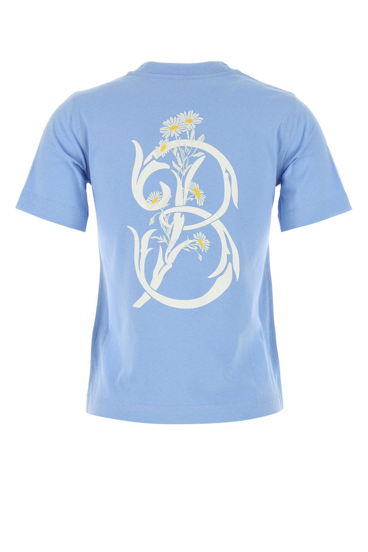 Cerulean blue cotton t-shirt