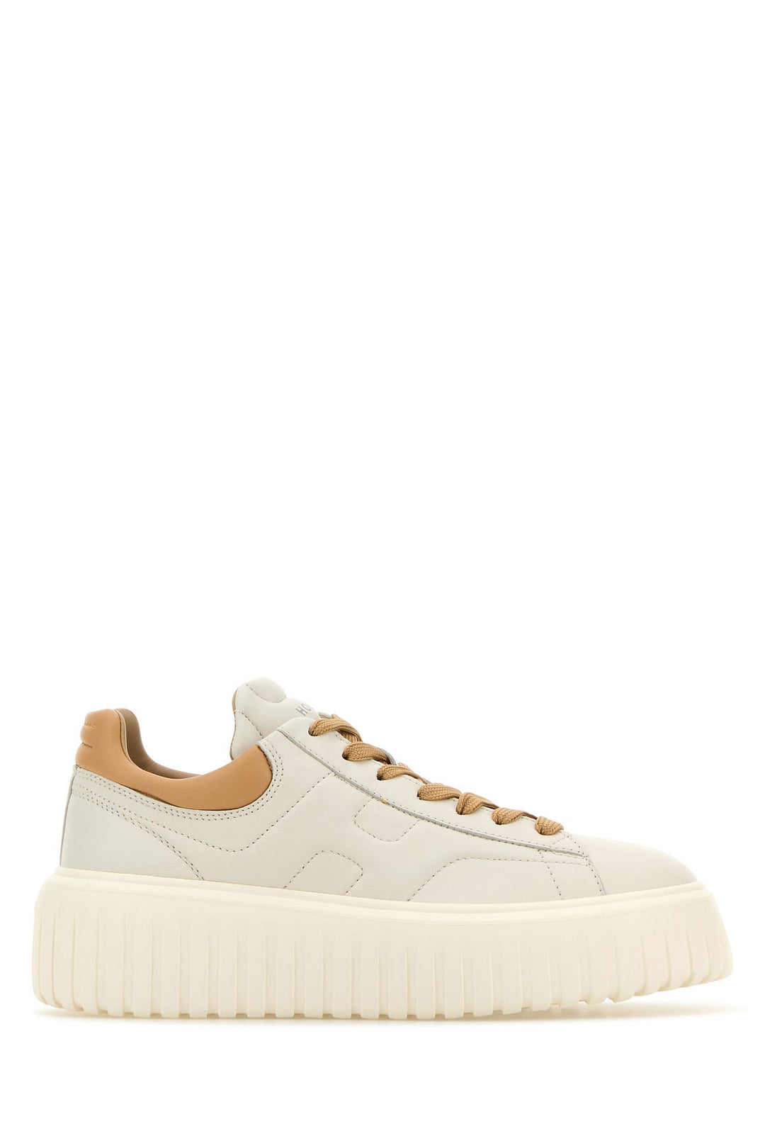 White nappa leather H-Stripes sneakers