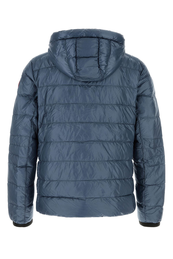 Powder blue nylon Crofton down jacket