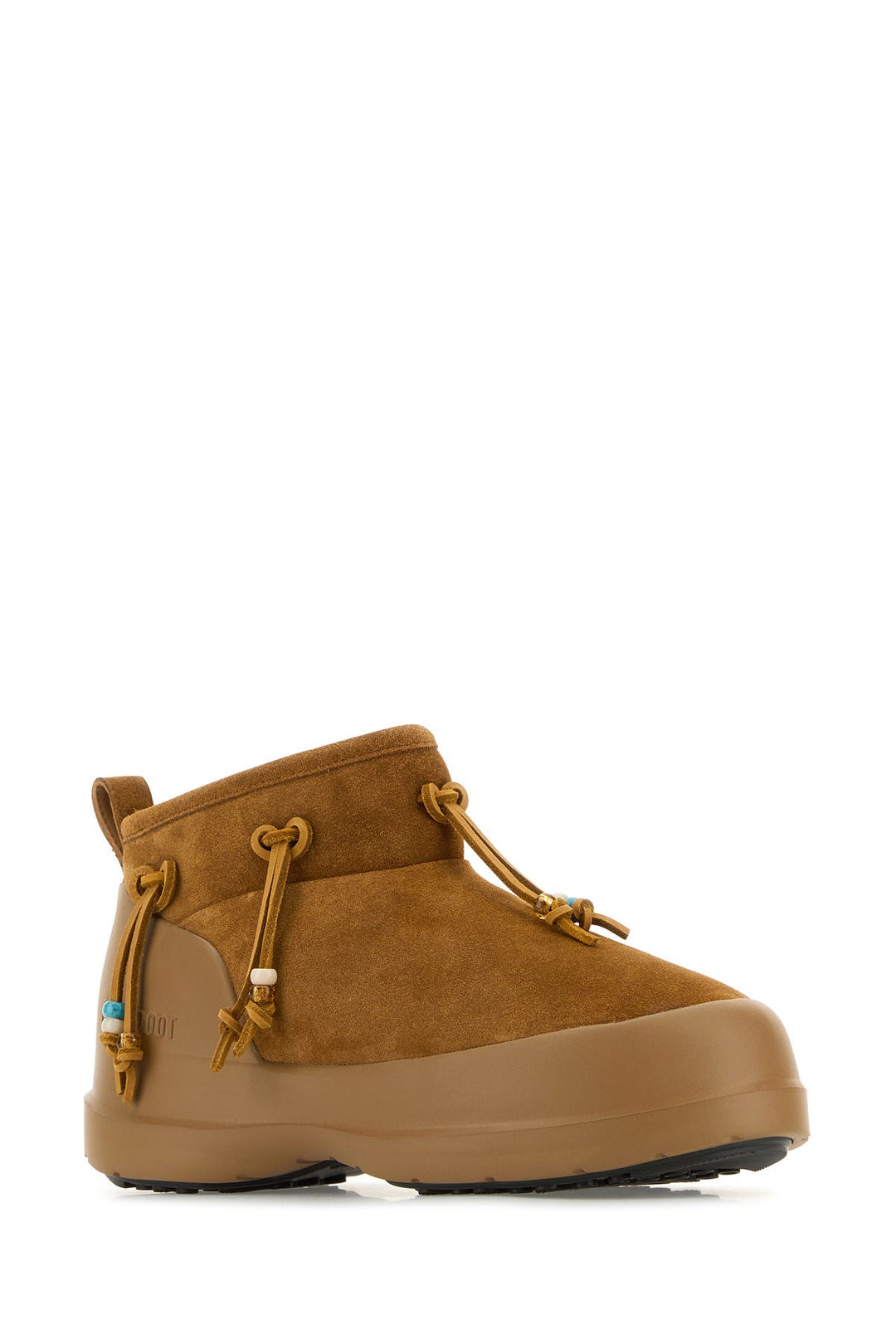 Caramel suede Luna Low ankle boots