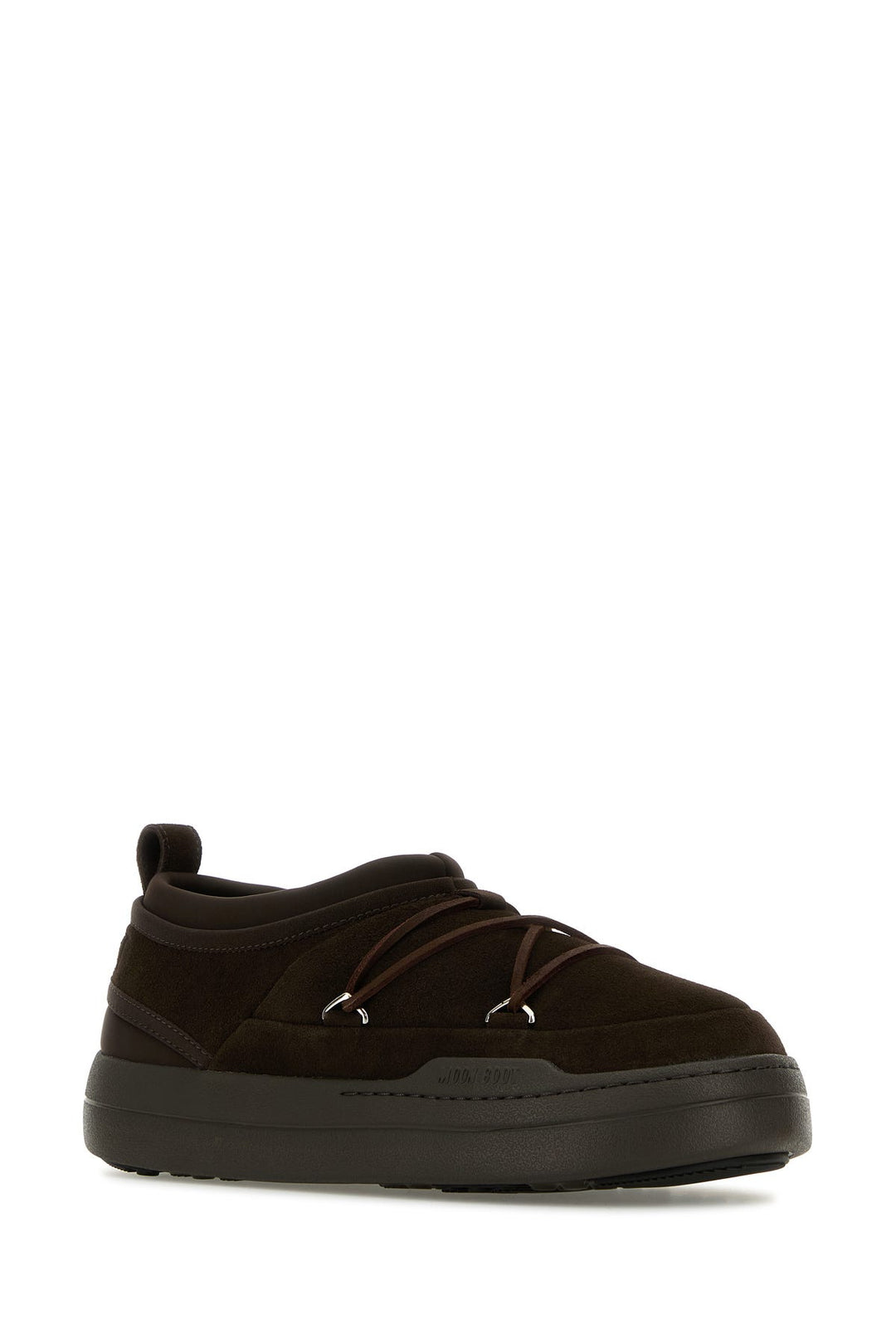 Brown suede MB Park Icon slip ons