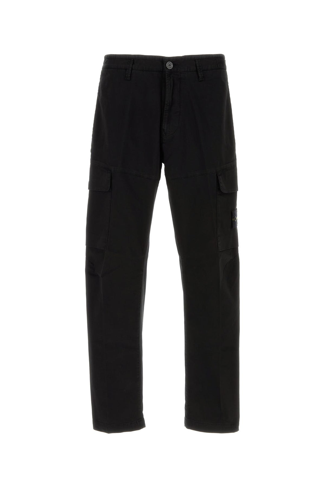 Black stretch cotton pant