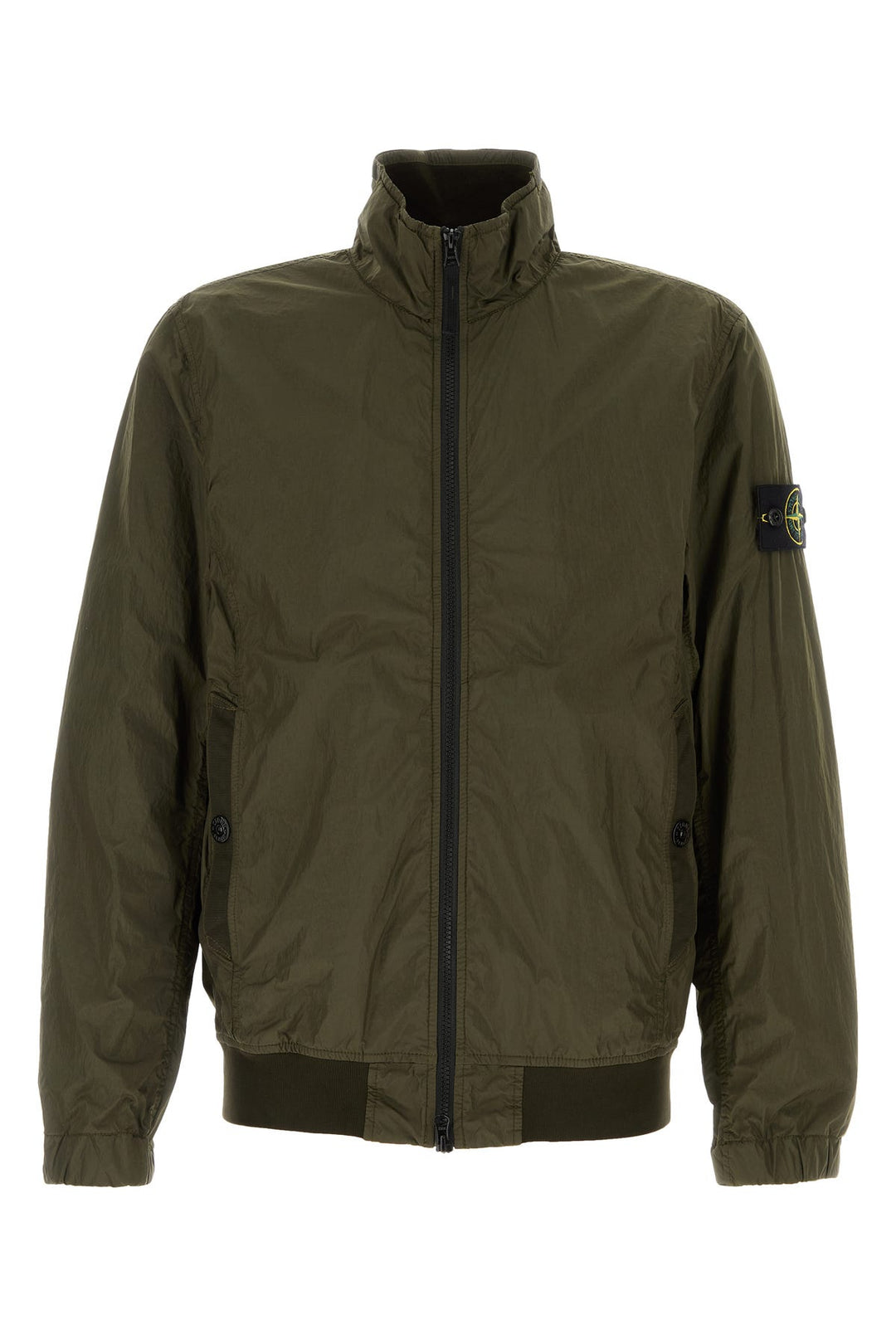 Army green nylon jacket