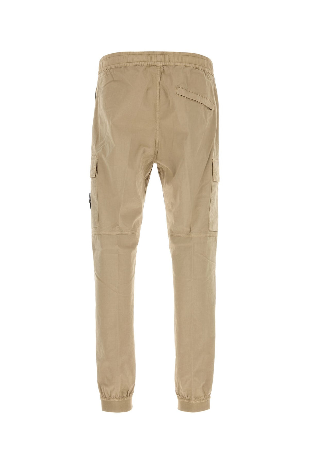 Beige stretch cotton pant