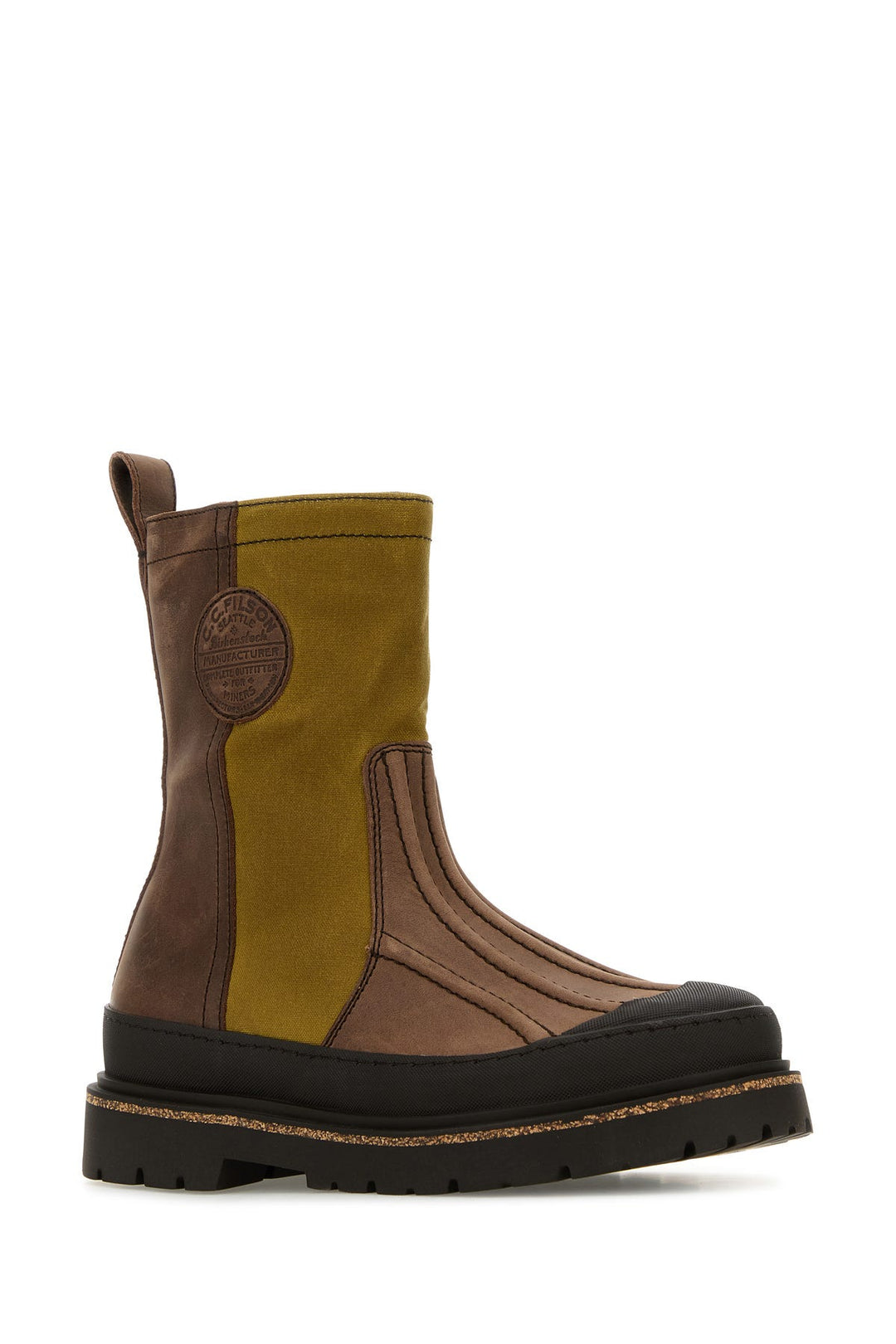 Multicolor leather and canvas Birkenstock X Filson Skykomish ankle boots