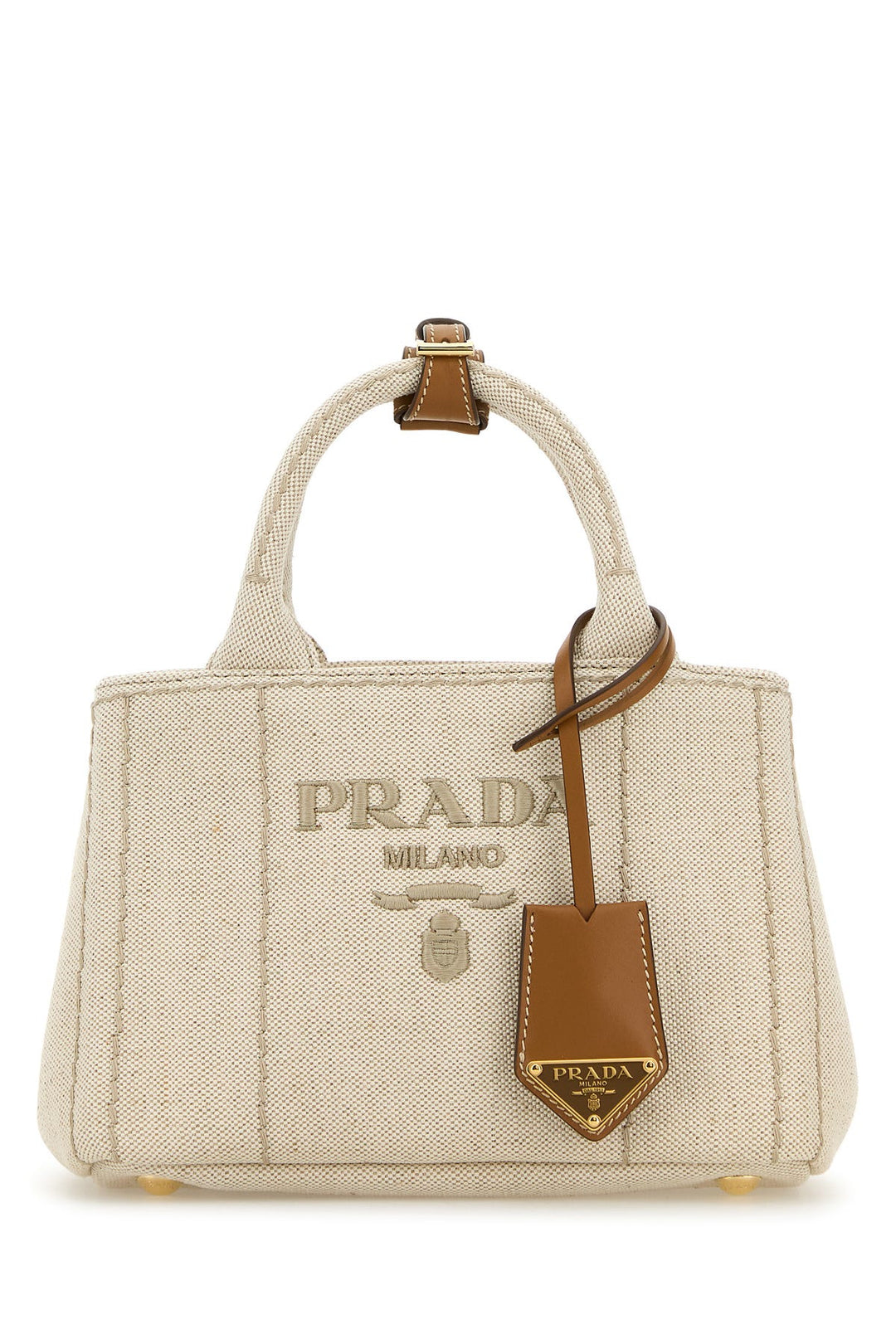 Sand canvas shopping bag