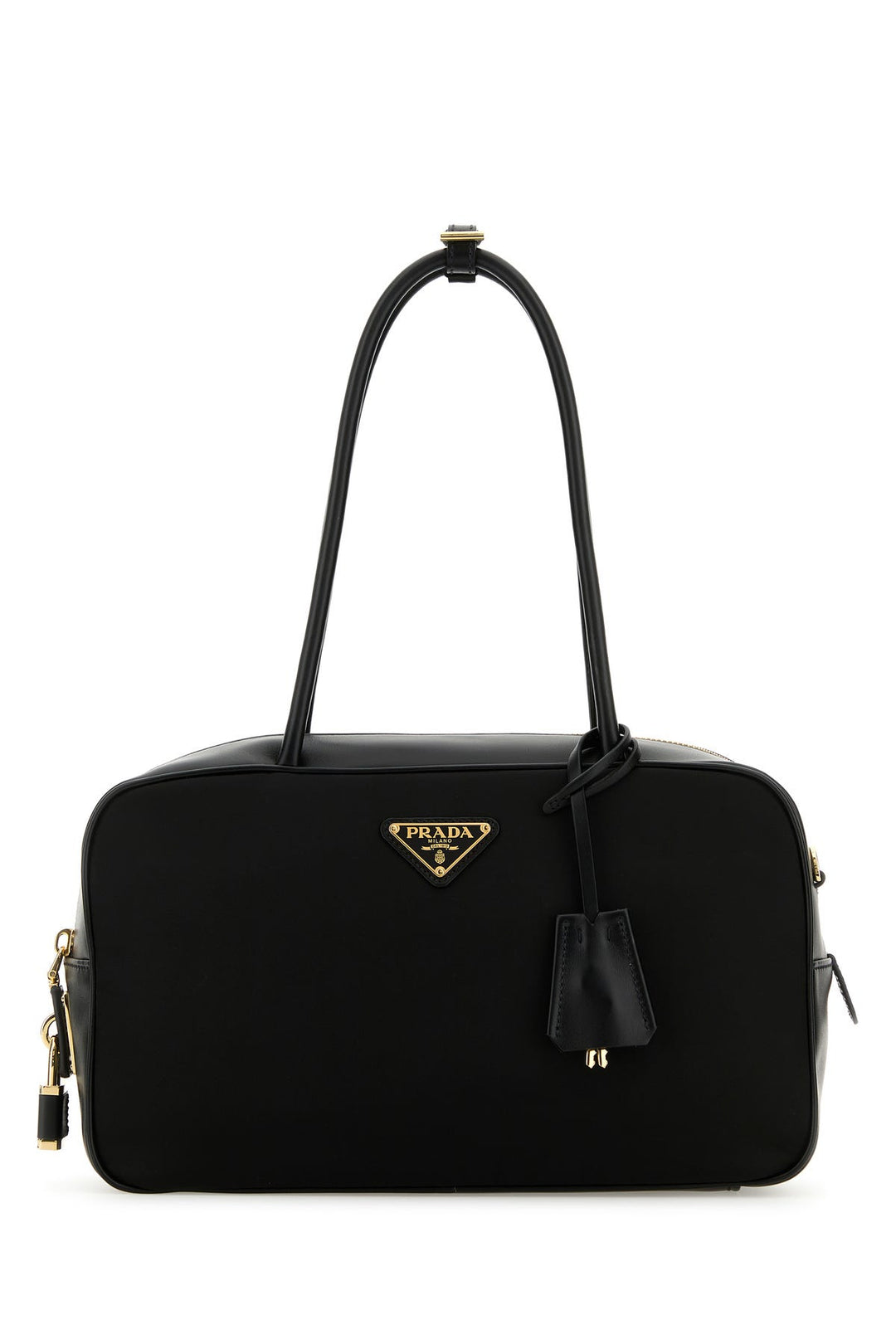 Black nylon handbag