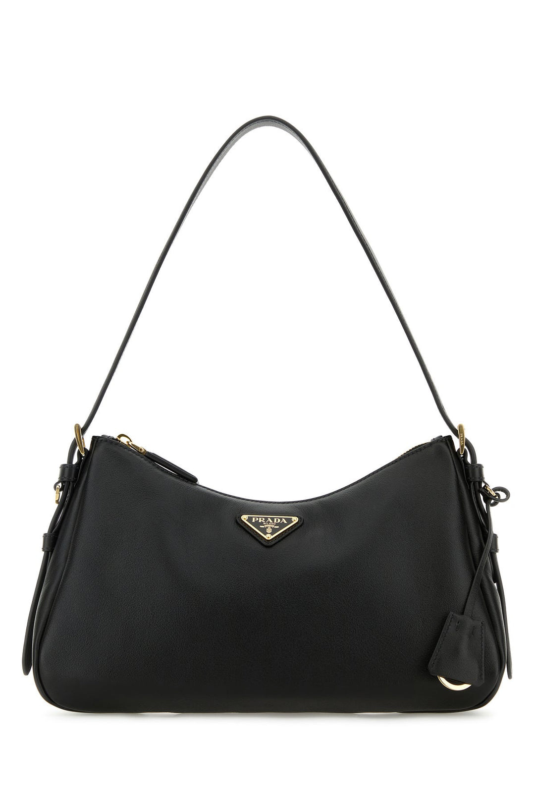 Black leather medium AimÃ©e shoulder bag