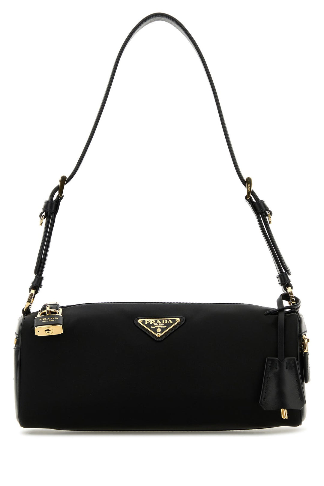 Black nylon shoulder bag