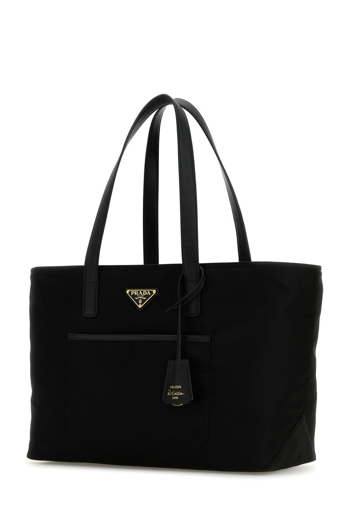 Black Re-Nylon shopping bag