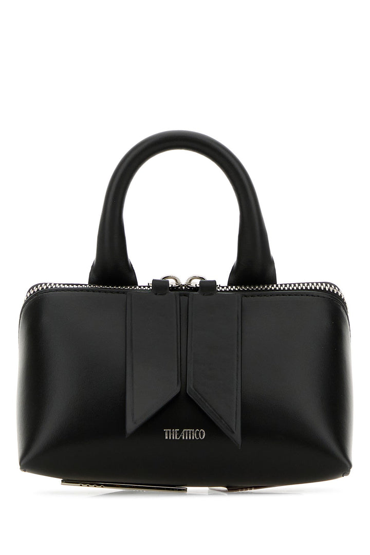 Black leather mini Friday bag