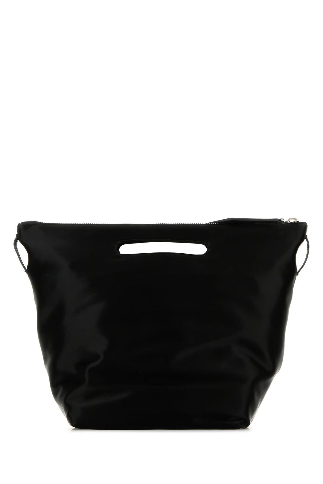 Black satin Via dei Giardini handbag