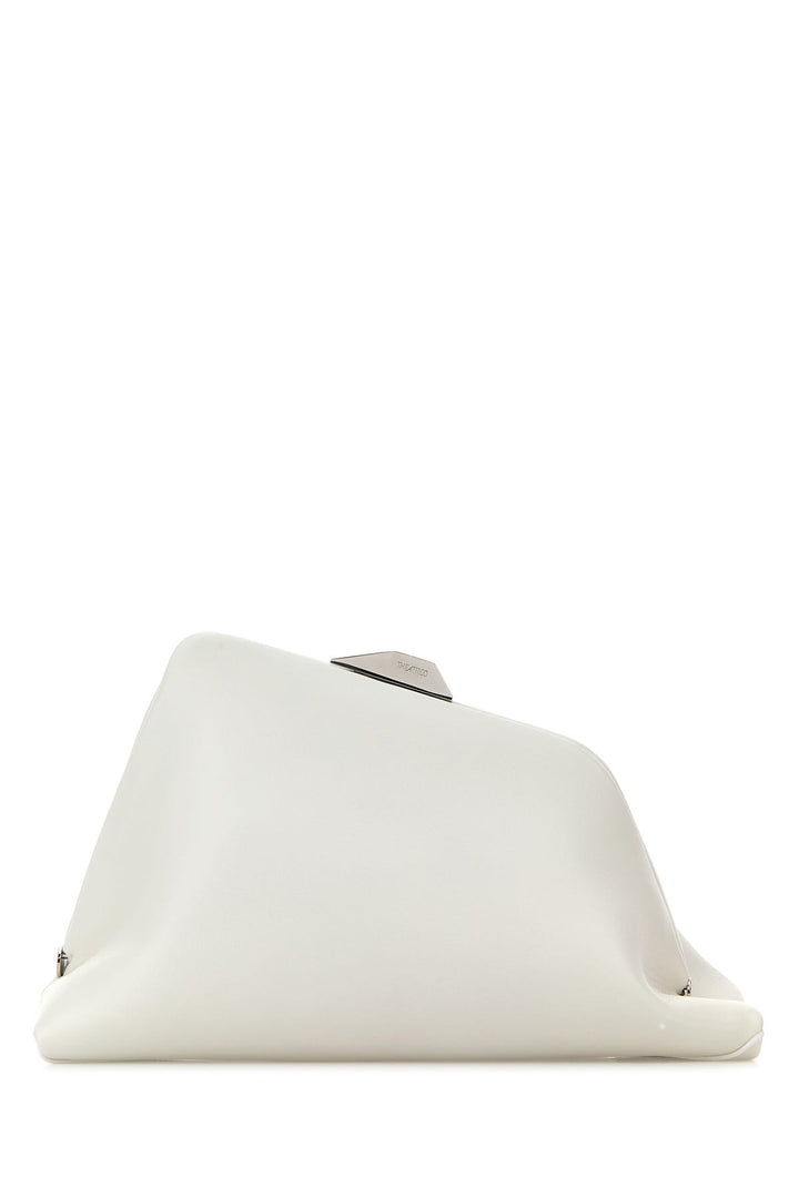 White nappa leather Day Off clutch