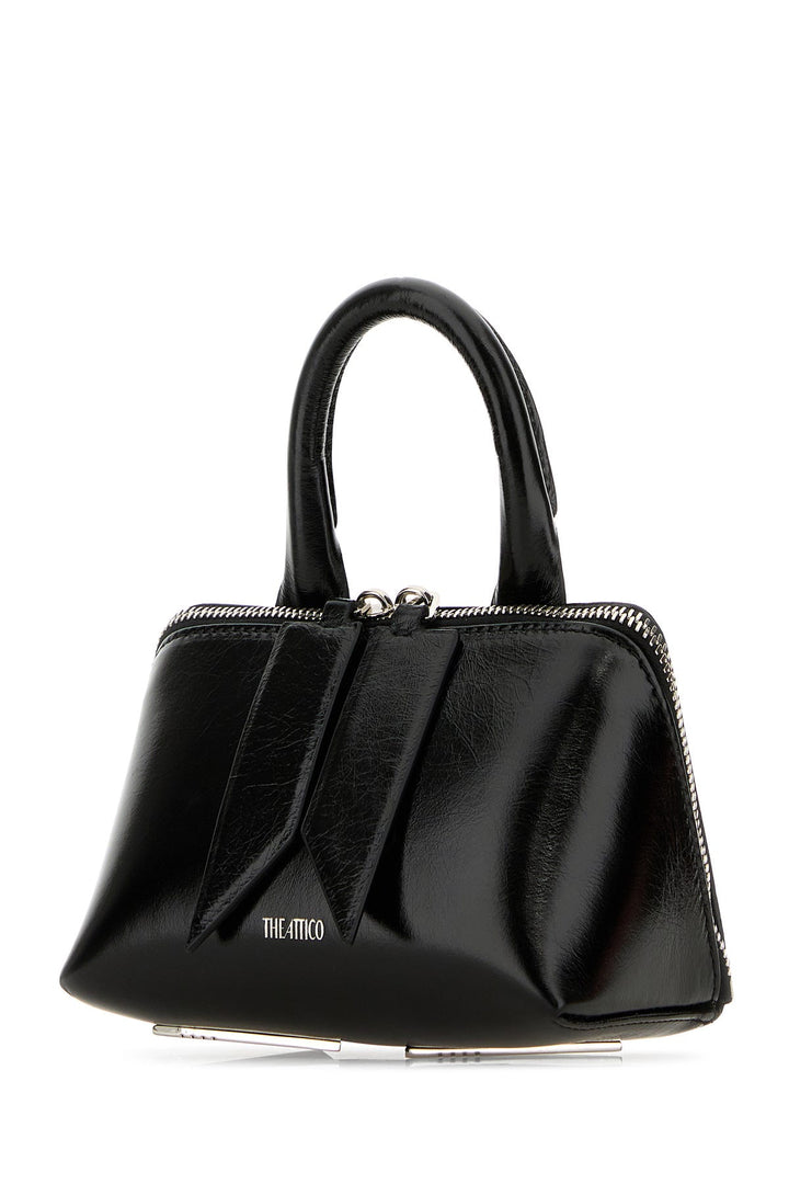 Black leather mini Friday bag