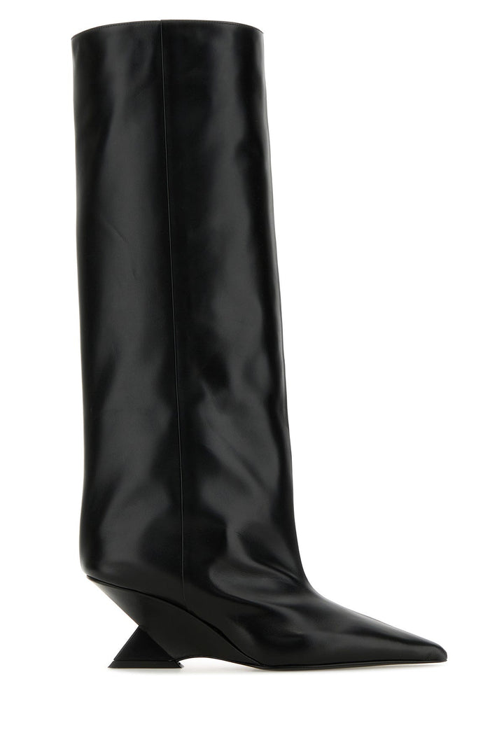 Black leather Cheope boots