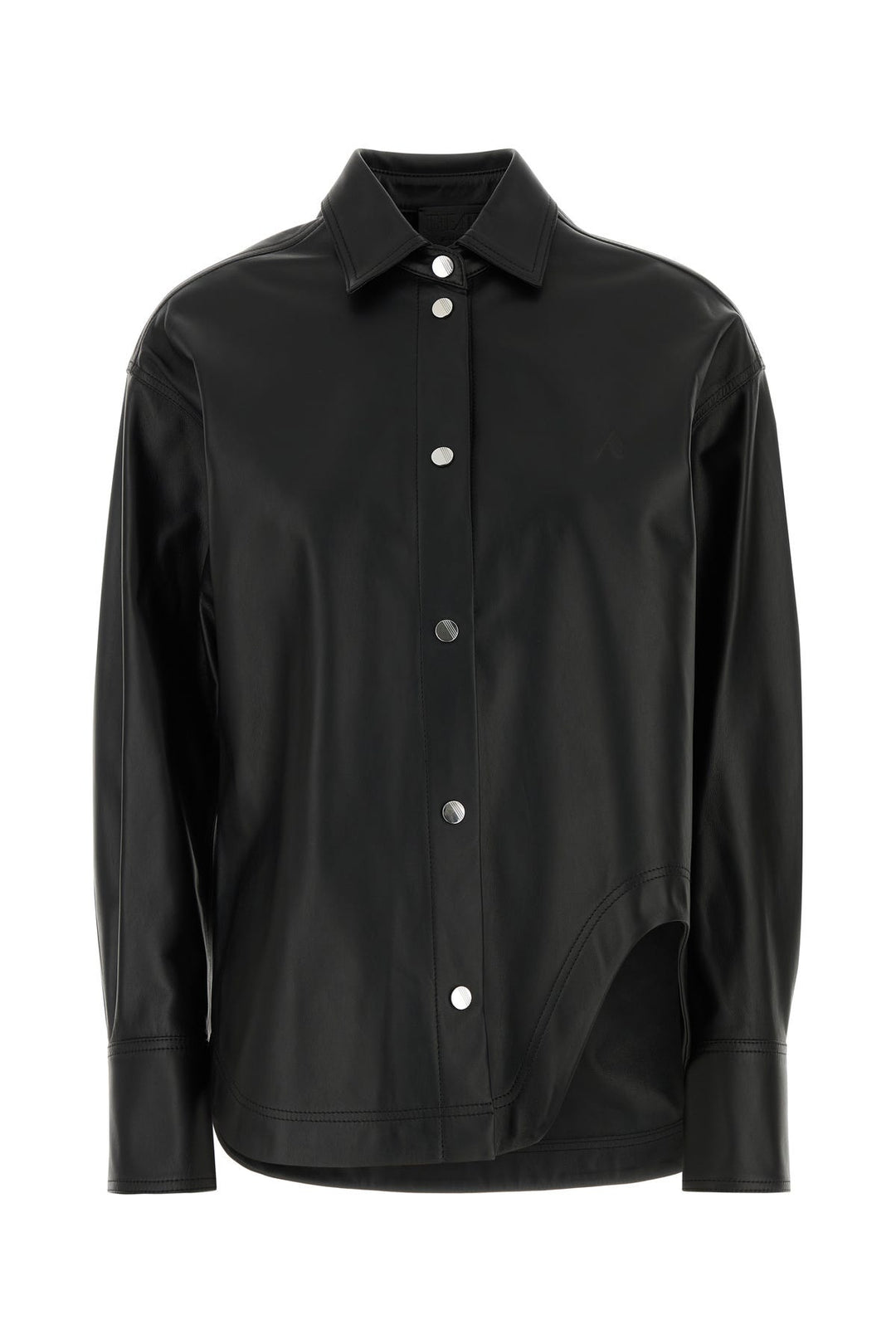 Black leather Eliza shirt