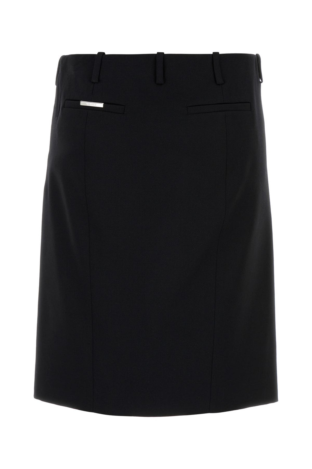 Black wool skirt