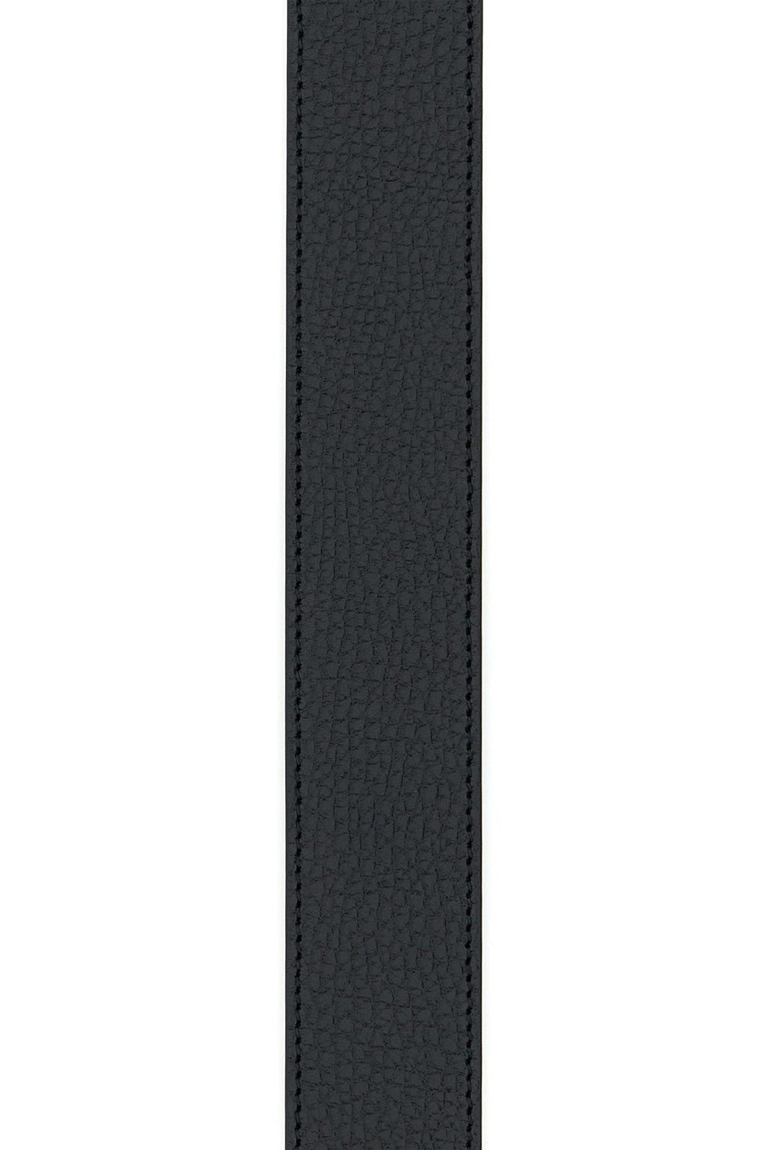 Black leather reversible GG belt