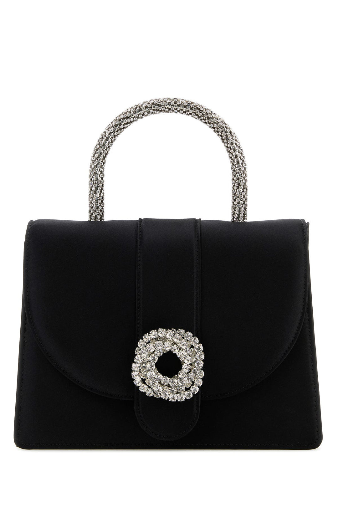 Black satin Galaxy handbag