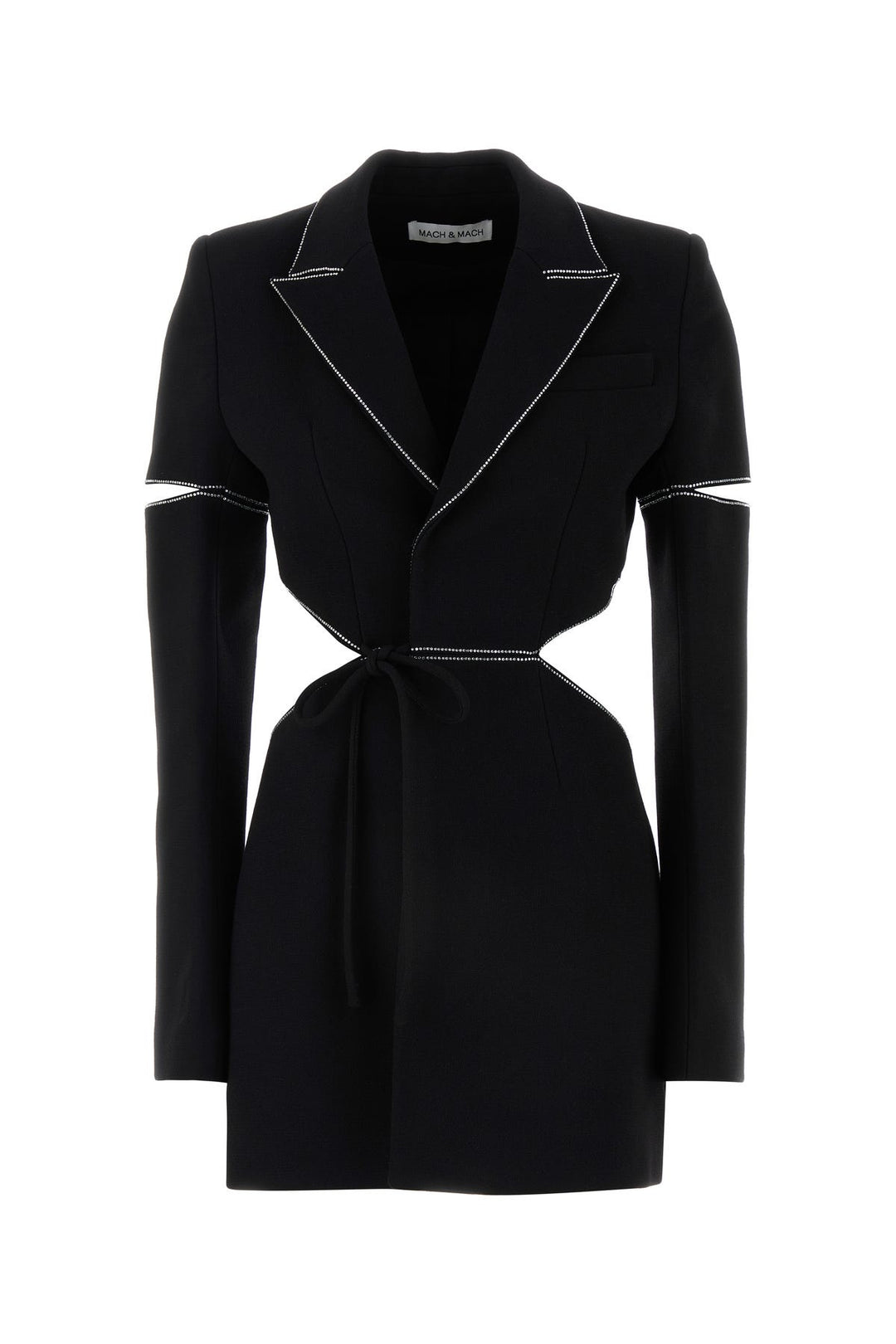 Black wool blazer dress