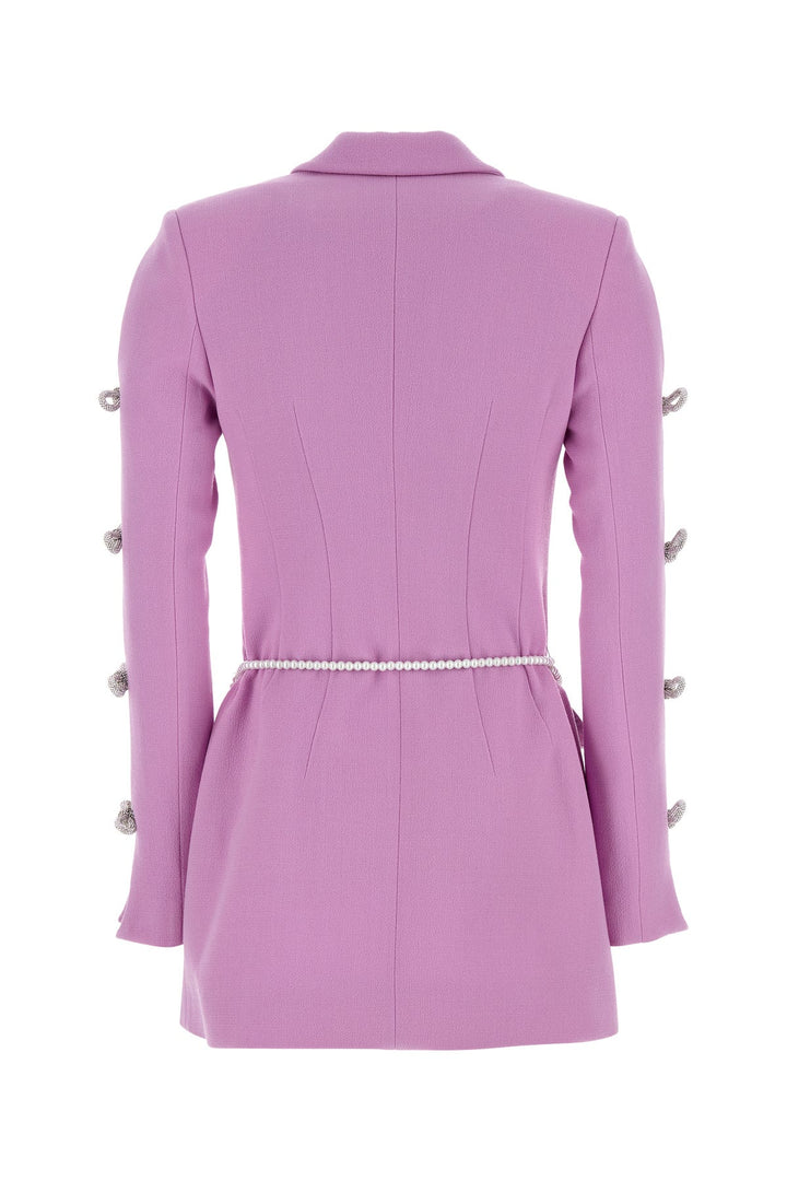 Lilac wool blazer dress