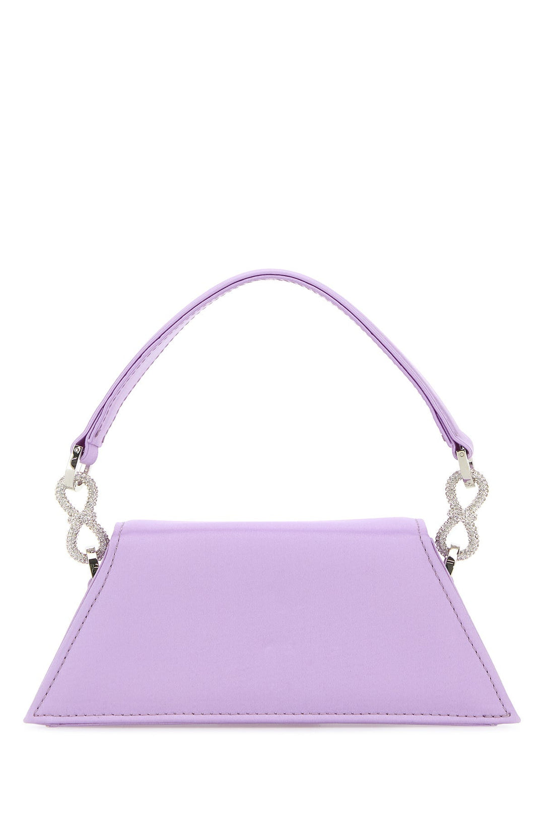 Lilac satin small Samantha handbag