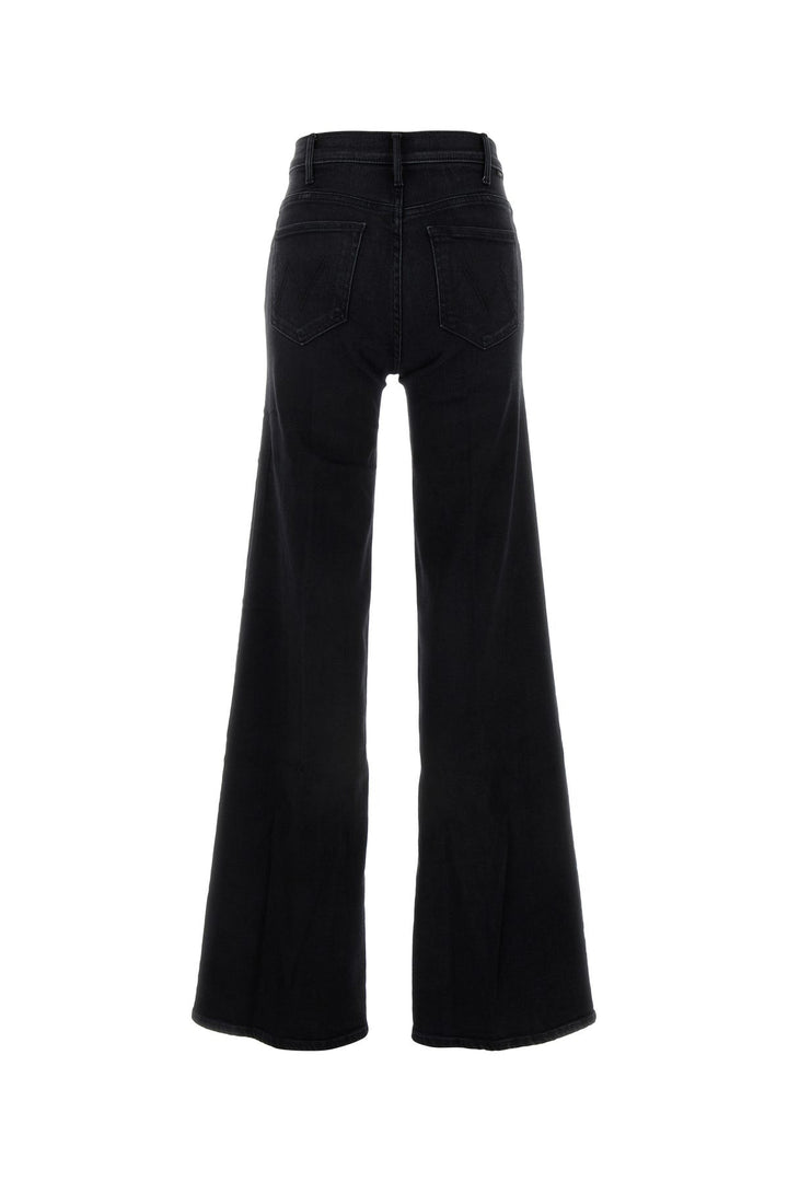 Black stretch denim The Hustler Roller Heel jeans