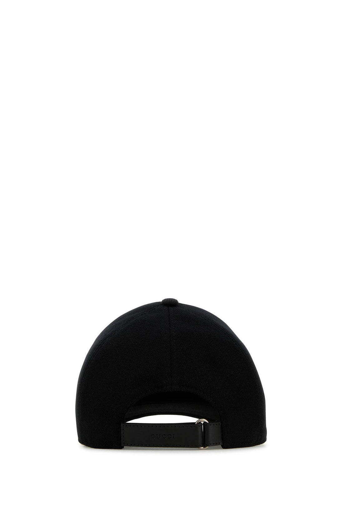 Black wool baseball cap