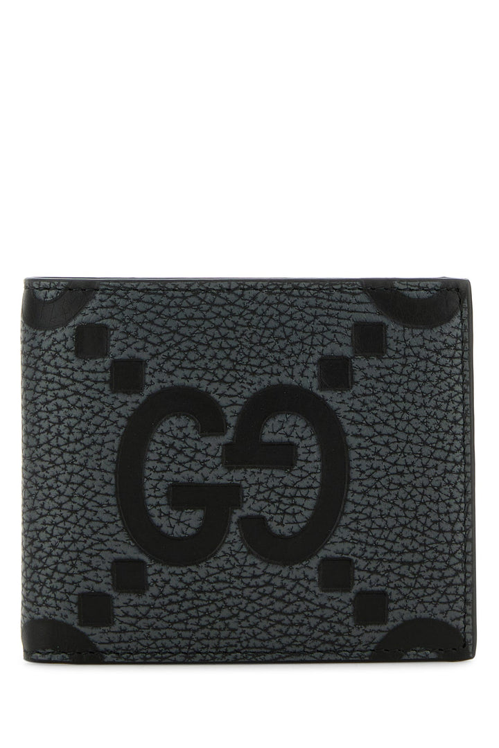 Dark grey Jumbo GG leather wallet