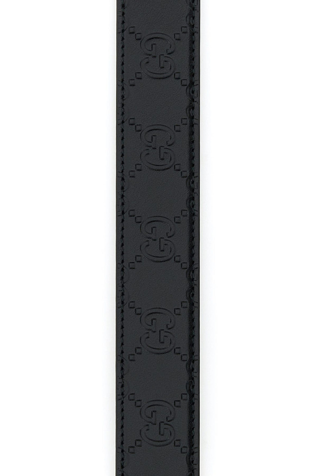 Black leather Gucci Blondie belt