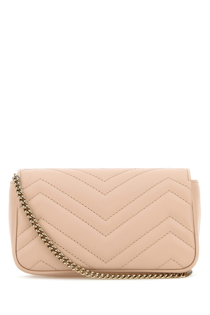 Pastel pink leather mini Marmont clutch