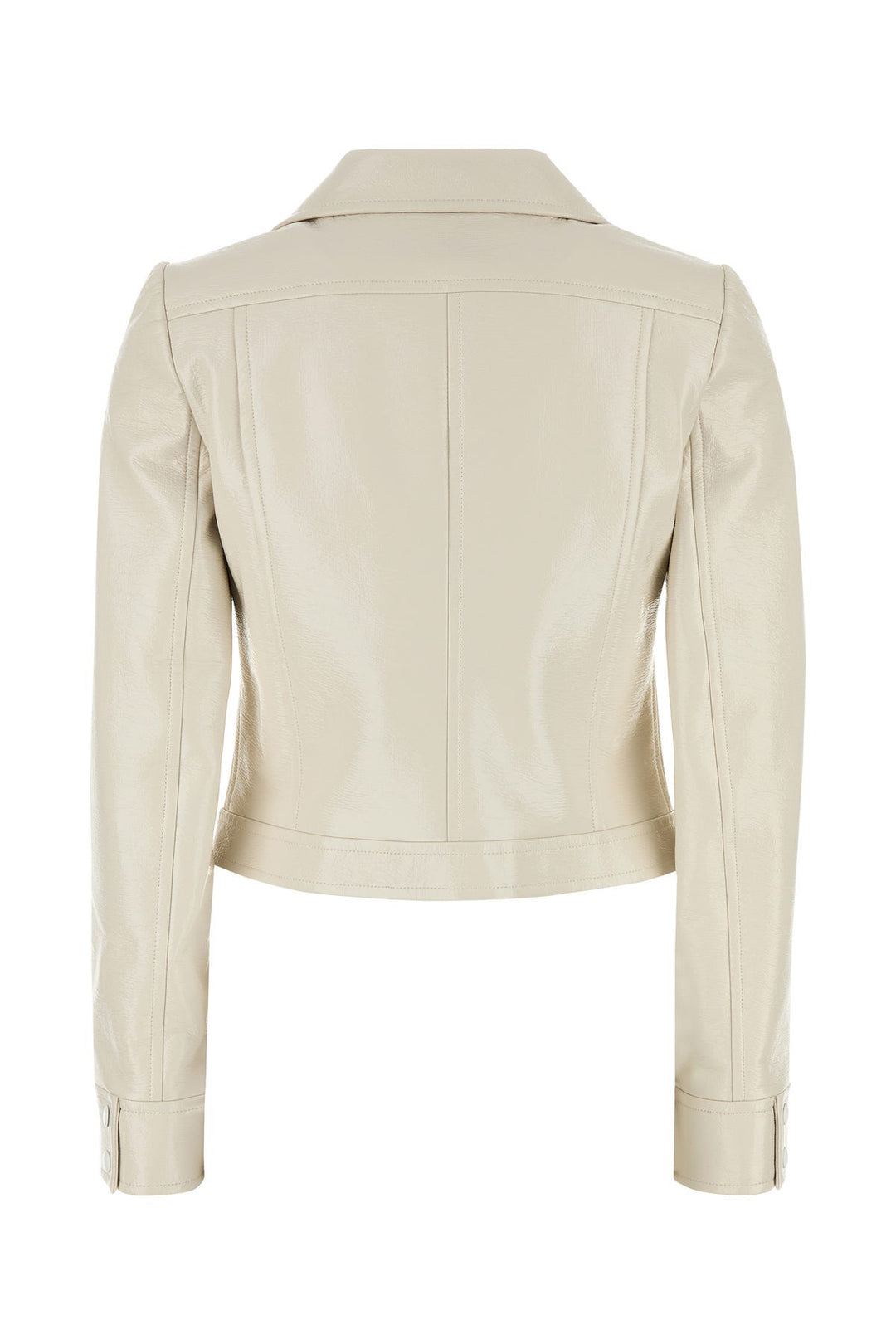 Ivory vinyl blazer