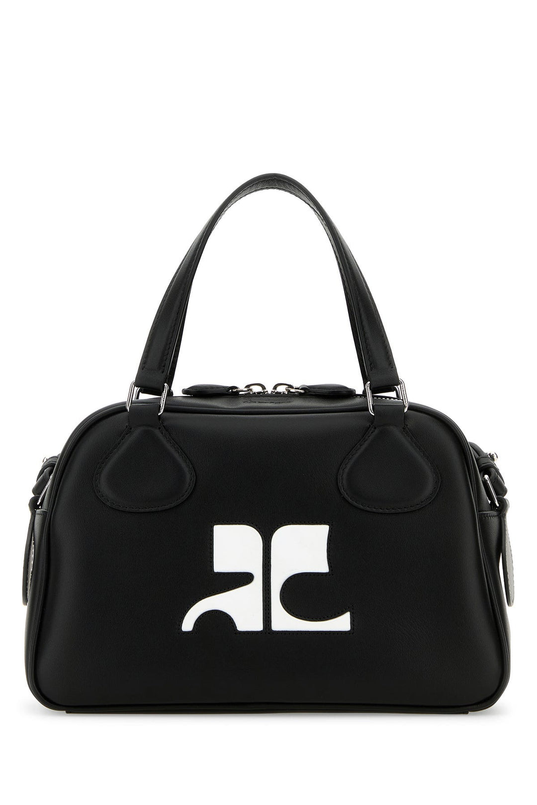 Black leather Reedition handbag