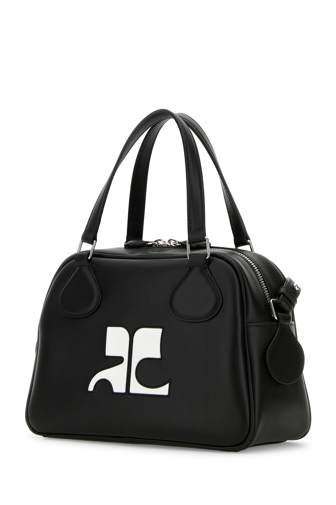 Black leather Reedition handbag