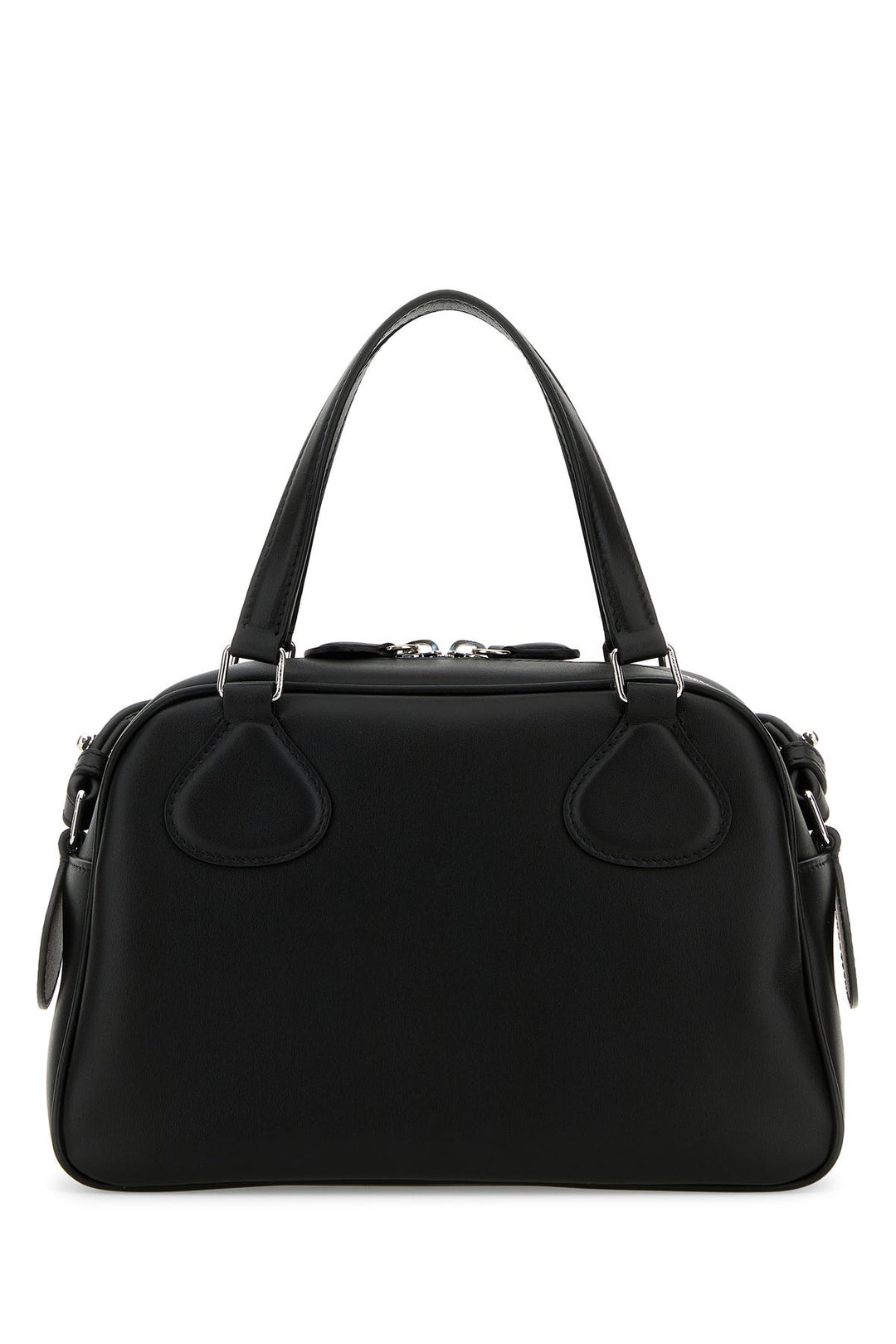 Black leather Reedition handbag