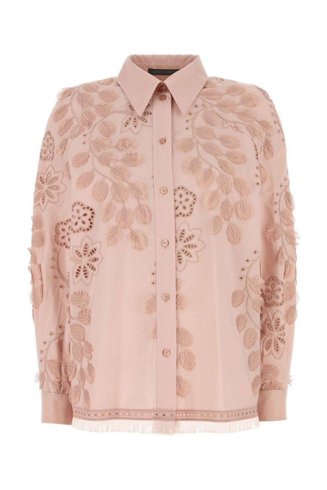 Pink poplin shirt