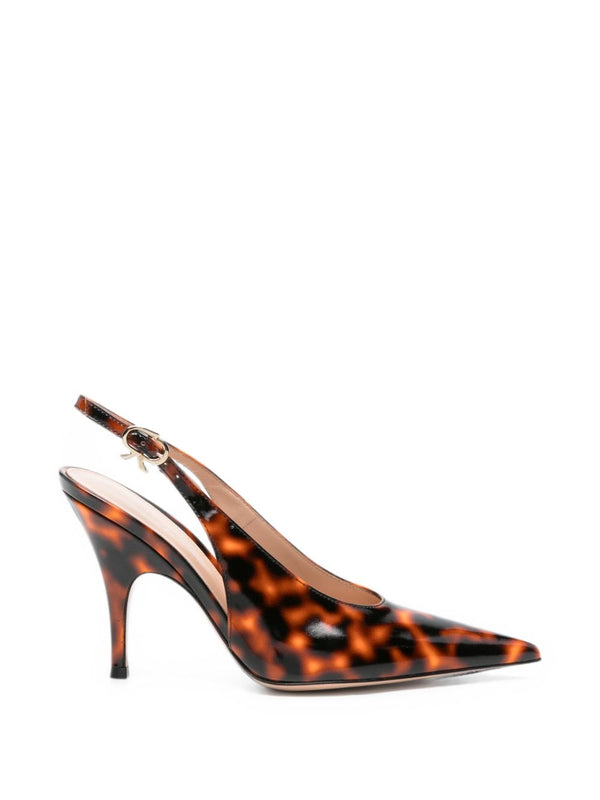 Sofia Leather Slingback Pumps